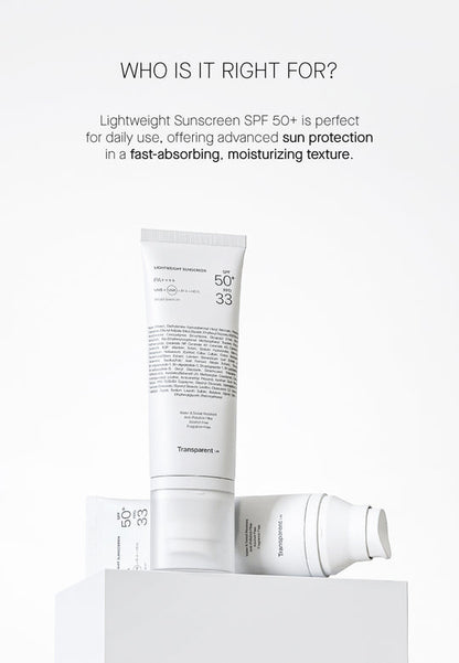 Lightweight Sunscreen SPF50+ Advanced Sun Protection With Ultra-Light Texture